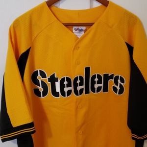 Majestic Pittsburgh Steelers baseball jersey